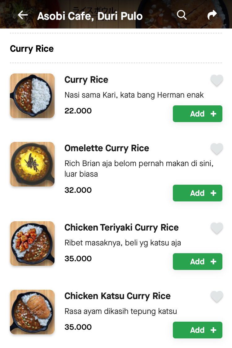 Deskripsi makan dalam aplikasi ojek online ini bikin melotot dan ketawa